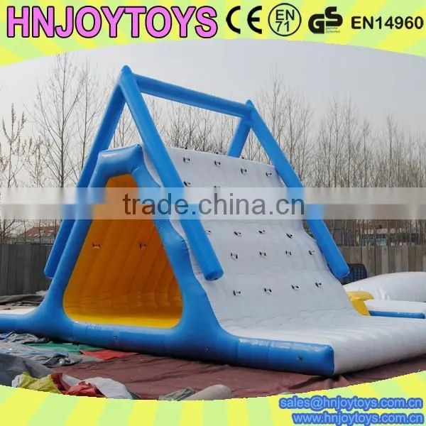 High quality inflatable aqua climbing slide for sale