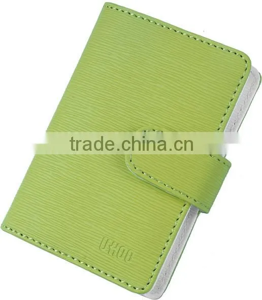 Colorful leather business name card holder credit card holder