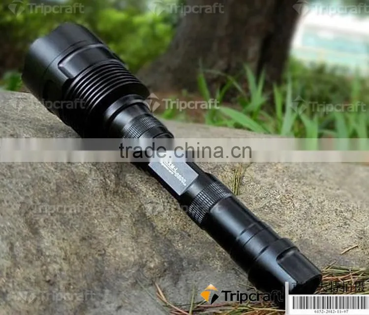 2014 new 3T6 long distance police torch light led flashlight