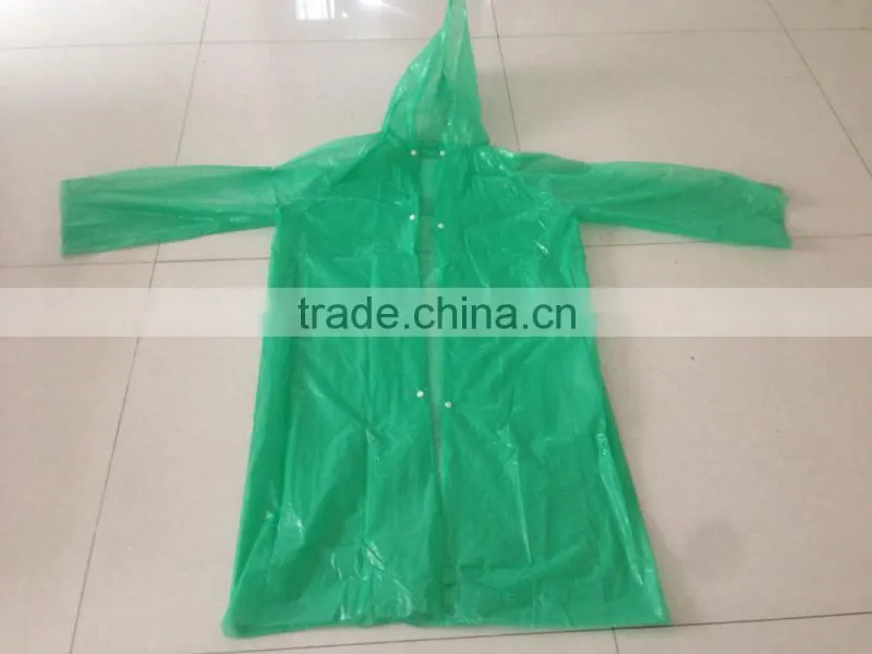 plastic raincoats in adult and child type