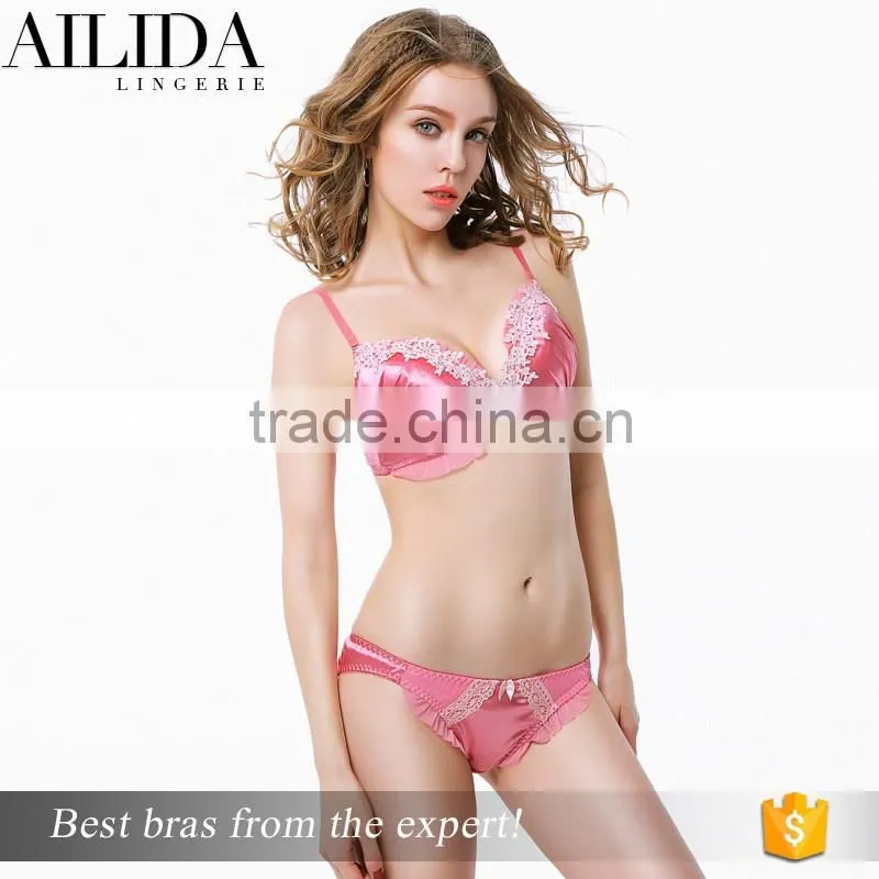Sexy Hot Girls TOP Grade Breathable Sexy Ladies Plus Size Underwear Set