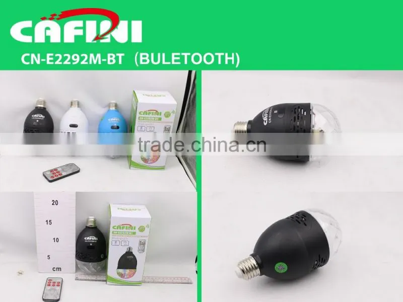 Energy saving led bulb bluetooth speaker, MP3 player built-in bluetooth bulb speaker