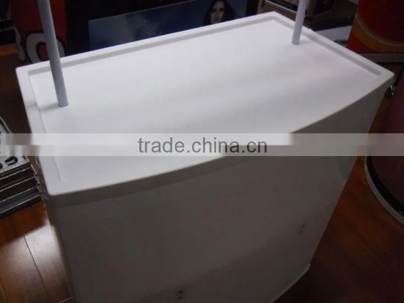 Portable plastic promotion table, outdoor billboard advertising equipment