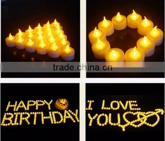 Home decoration flameless led tealight candle,mini led tea light candle