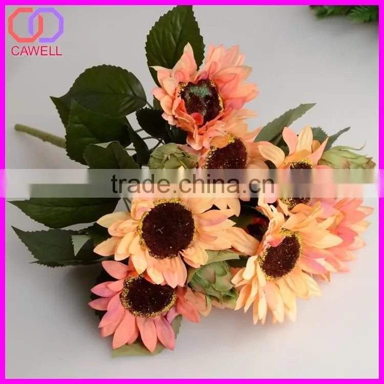cheaper plastic wholesale silk flowers sunflowers