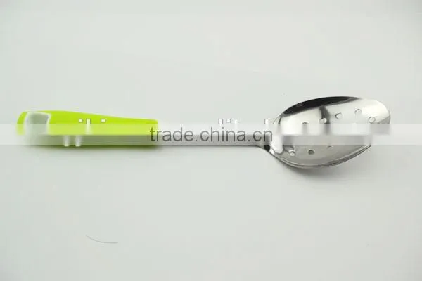 2016 customize kitchen utensil cooking spoon slotted spoon solid spoon