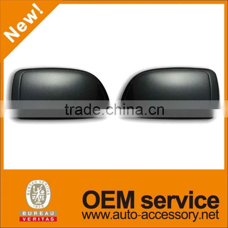 Suburban carbon fiber looking auto side view mirror cover plastic parts