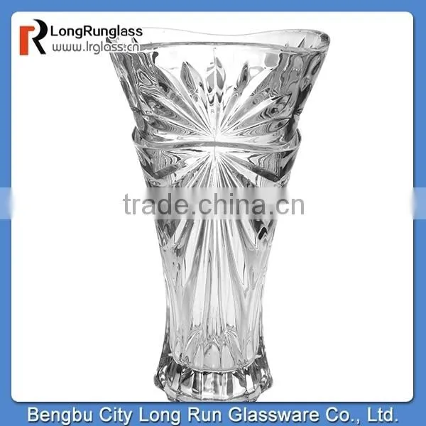 LongRun wholesale clear glass vases for home decor and wedding decoration