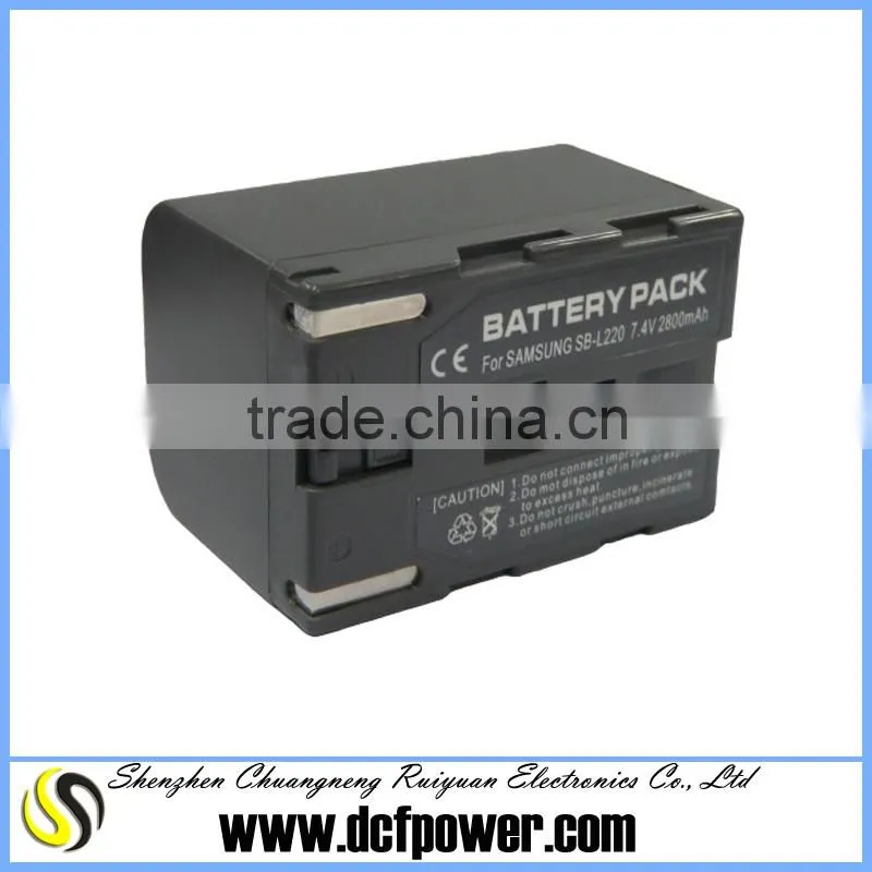 High capacity 2800mAh battery SB-L220 L110 for VM-C870,VP-D305,VP-26i,VP-D6050,VP-D60, VM-C1500, VM-A990 digital cameras 7.4V
