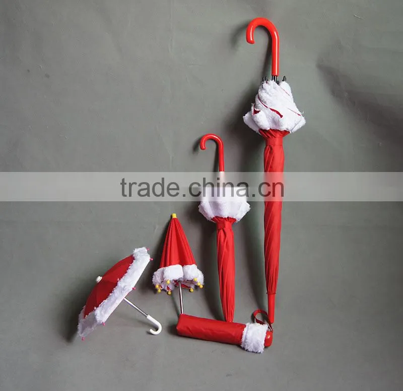 2016 new style Christmas decorative mini umbrellas