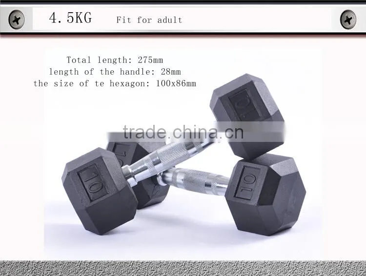 wholesale aerobic hexagon Hex Dumbell with logo printed