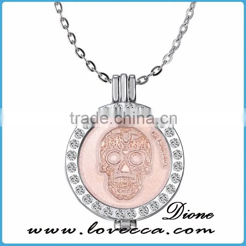 On the website wholesale custom europe style skull pendant necklace gold wholesale fashion jewelry