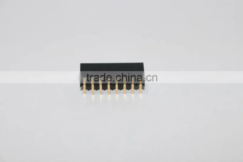 2.54mm double row bottom entry Female header 8 pin