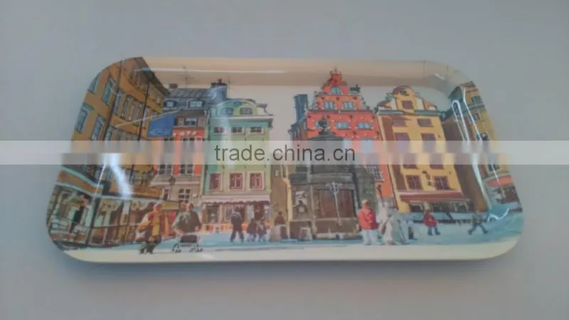 rectangle reusable melamine tray