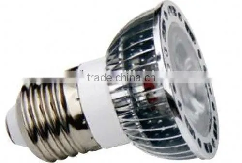 3W LED bulb CE MR16/GU10/E14/E27LED Spotlight 120 degree White/warm white