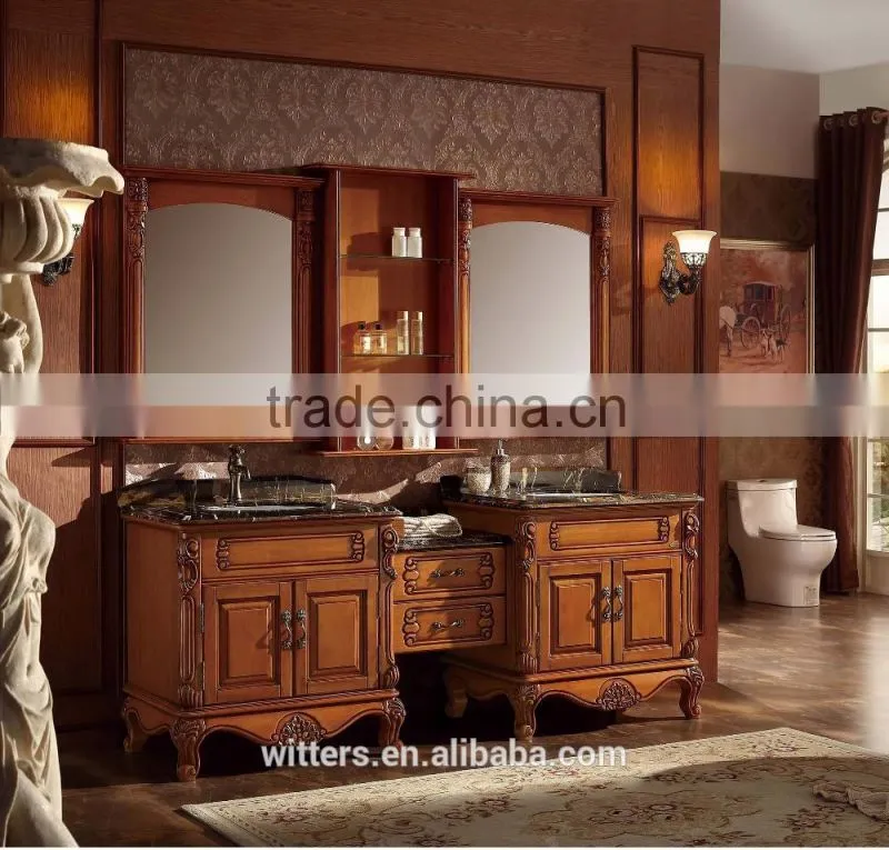 Classic big bathroom vanity cabinet for big bathroom WTS1610