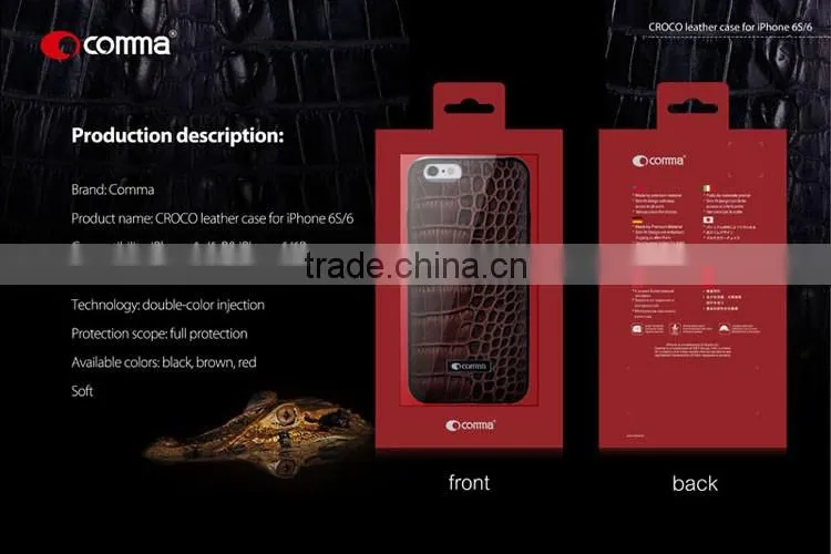Comma New Luxury Original Genuine Leather Cover Cell Phone Case For Apple iPhone SE