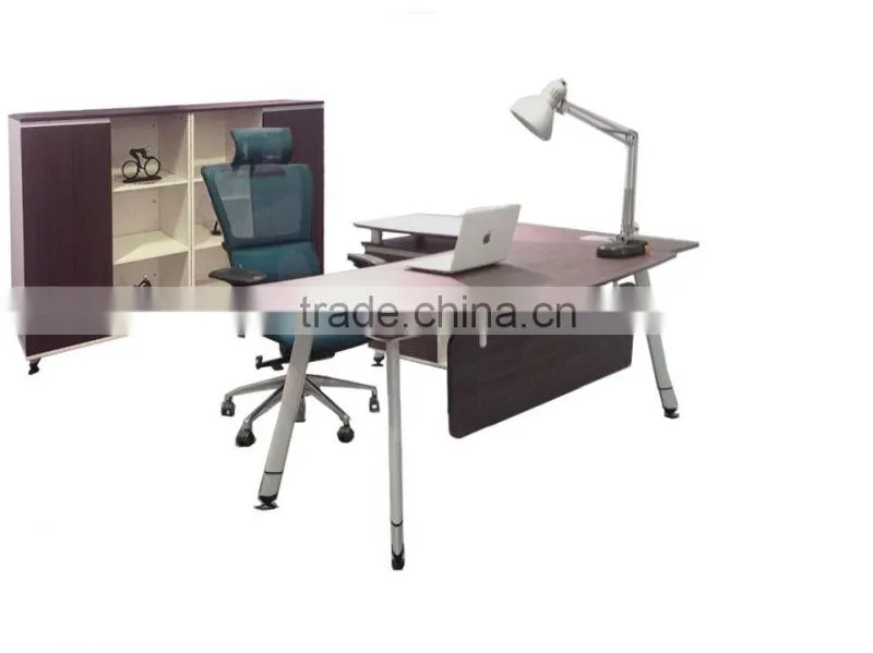 2015 new design wooden office table special shape models modern executive office desks