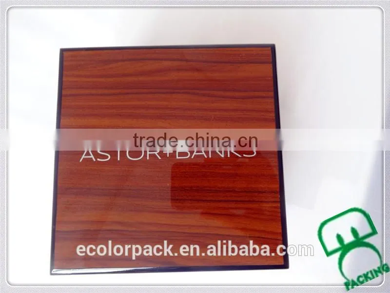 Custom logo Laquer MDF Woodgrained Wooden Watch box