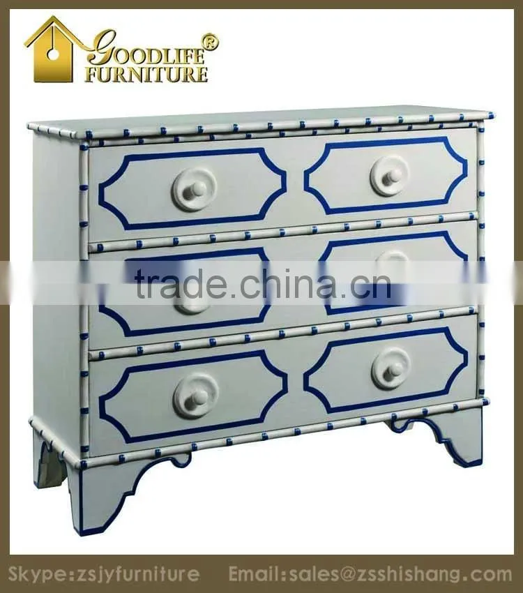 Decrative MDF Cabinet with 3 Drawers for Living Room Furniture