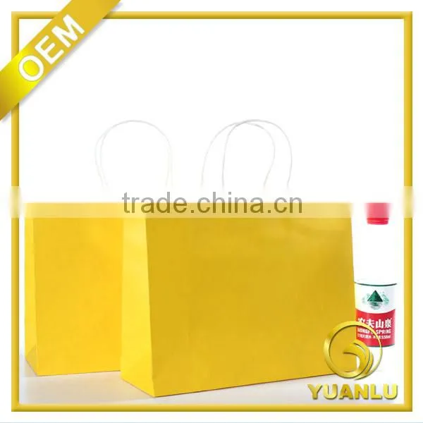 Hot sale private size and design printed paper shopping bag