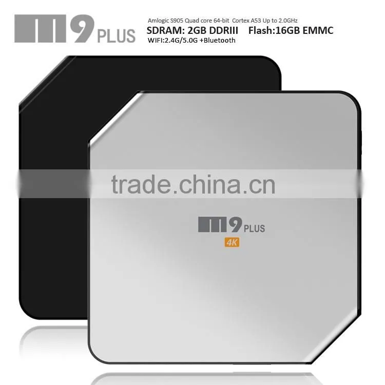 2016 New M9 Plus Quad-Core H.265 4K Player Android OTT Set Top Box