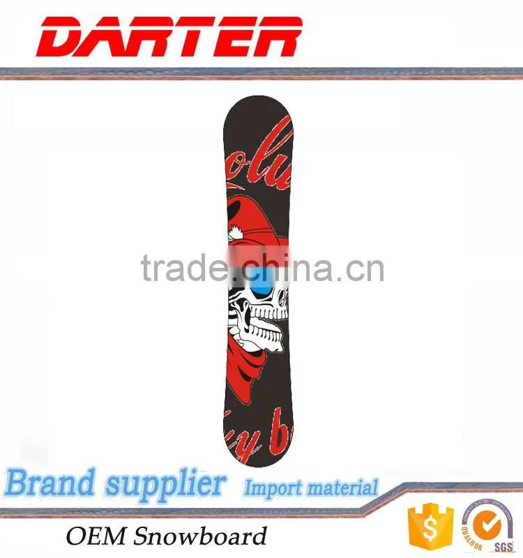 Wholesale red hat skull pattern cool all mountain snowboard tuning