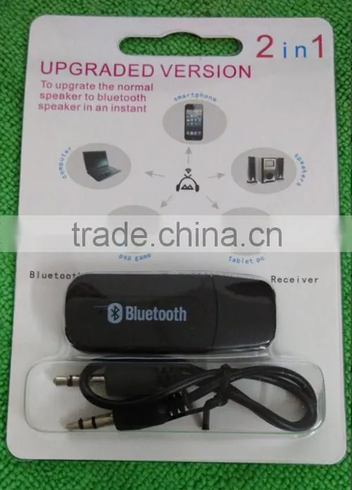 Hot V2.1 usb bluetooth audio receiver 3.5mm jack with phone call function