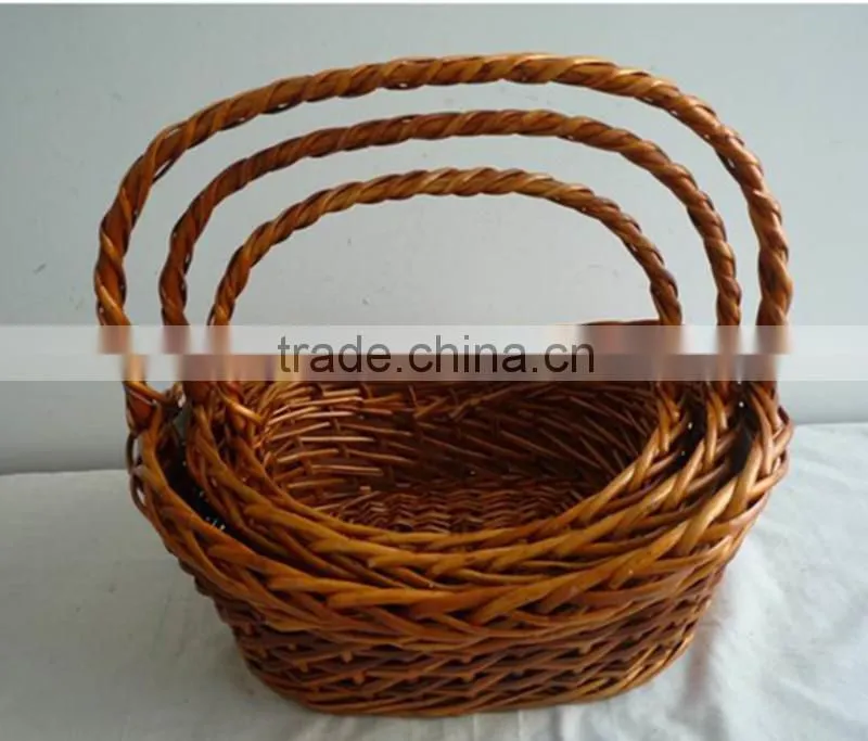 eco-friendly willow basket sets/willow fruit baskets/fruit basket drawing