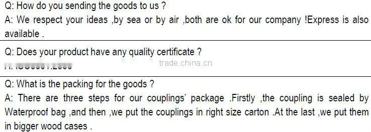 OD80 L114 jaw coupling for motor