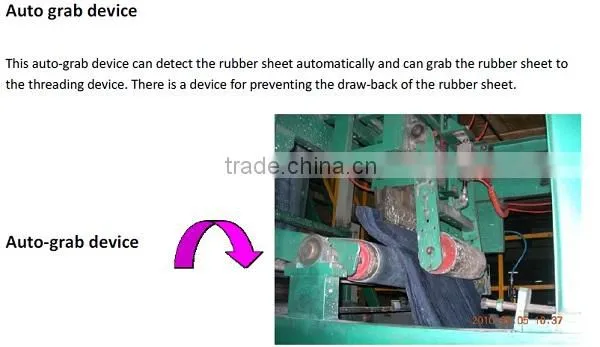Rubber batch off cooling machine