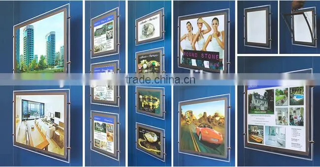 Cable Display System A3 A4 Acrylic Pocket Great For Real Estate Windows
