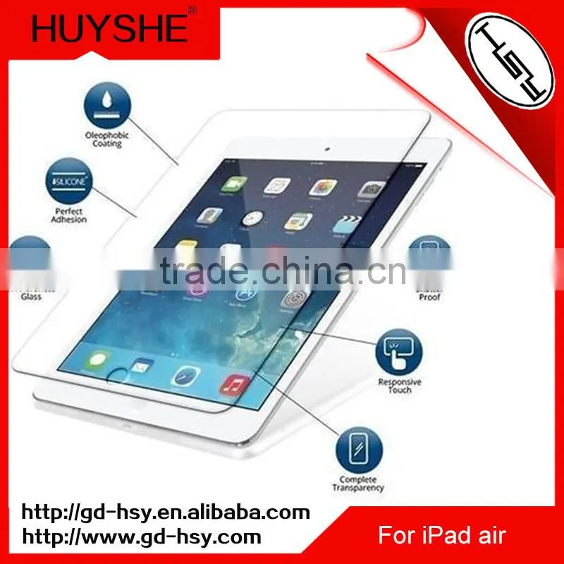 HUYSHE 2.5d tempered glass screen protectors for ipad air wholesale tempered glass screen protector