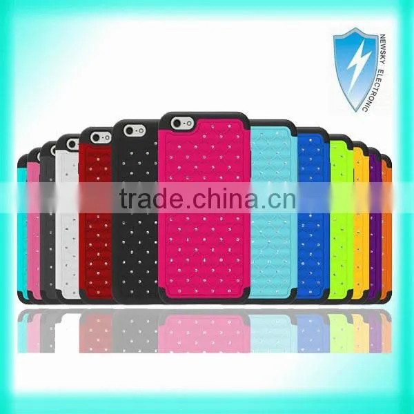 New TPU case with rhinestone smart case for iphone 6 plus