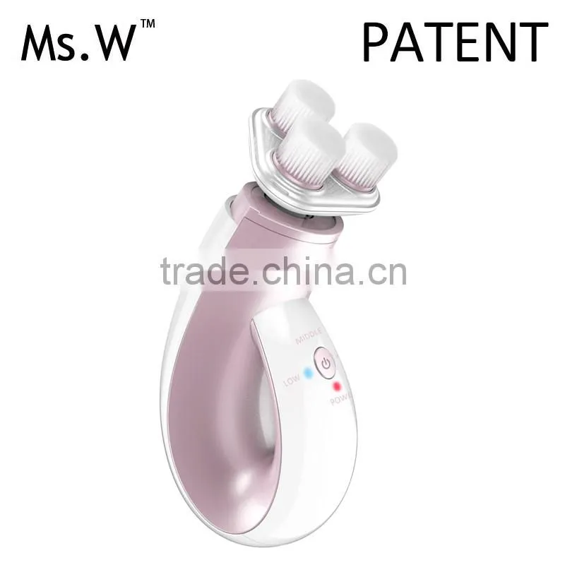 New Electronic Devices Electric Sonic Facial Brush With Rotation Brush Head