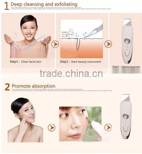 Free Sample Portable Ultrasonic Personal Facial Skin Scrubber