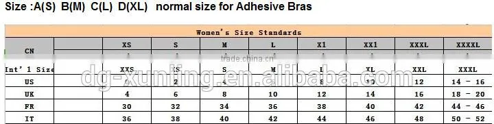 Sexy woman Push Up Self-Adhesive Silicone Bust Front Closure Strapless Invisible bra Wholesale