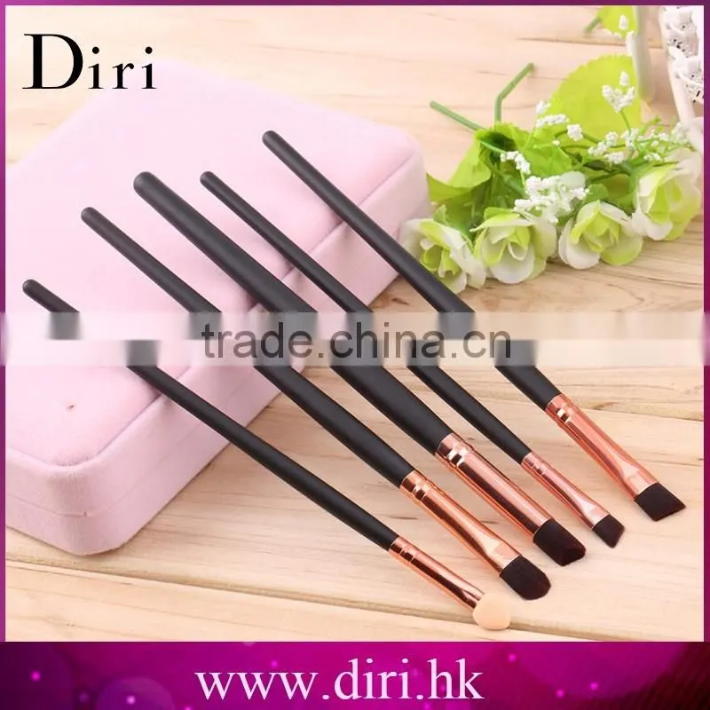 Pro 5Pcs Cosmetics Makeup Brush Rose golden Eye Shadow Applicator Custom Logo Makeup Brush Set