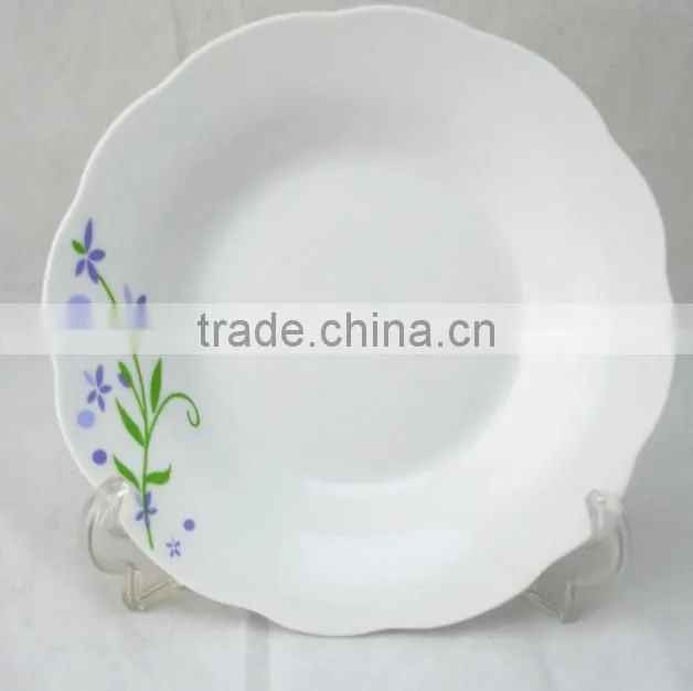 factory direct, 8inch round ceramic plate, porcelain flat plate for Lebanon