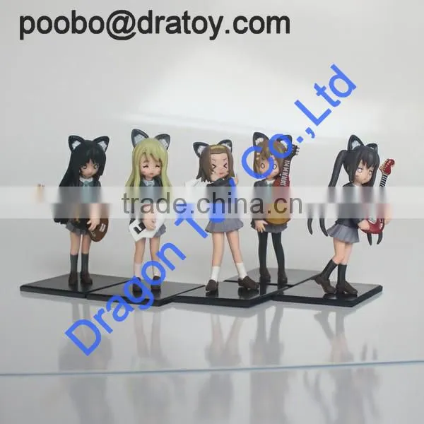 cute guitar girl custom action figure