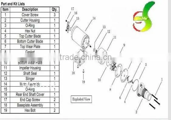 Singflo 12v macerator pump for mobile toilet