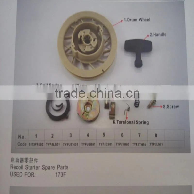173F diesel engine recoil starter