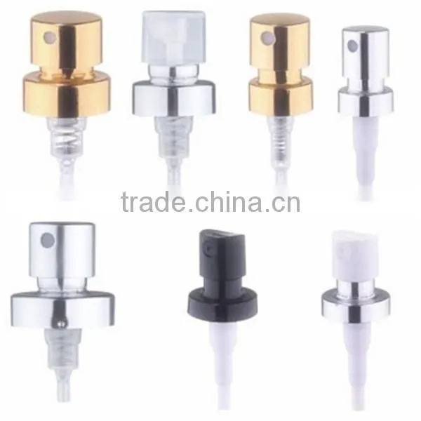 golden silver color crimp pump for perfume
