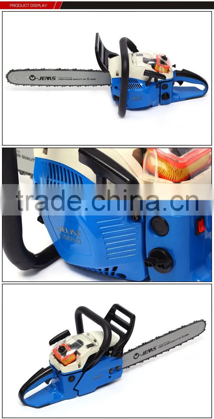 ojenas 6800 single cylinser 68cc 3.2kw portable chain saw