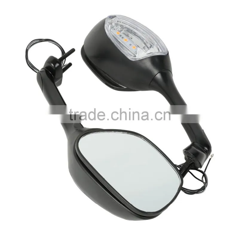 LED Carbon Fiber Rear View Mirrors For Suzuki GSXR600/750 06-15 GSXR1000 05-15