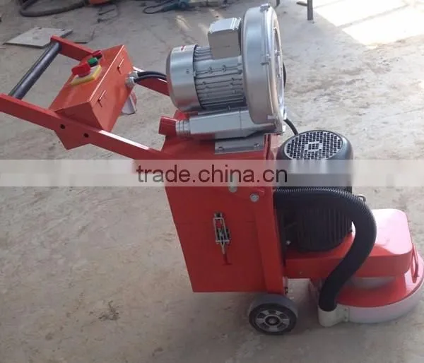 dual-disc concrete floor grinding machine with vacuum