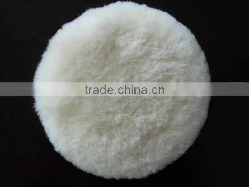 lambskin wool bonnet ,sheepshin wool polishing pad