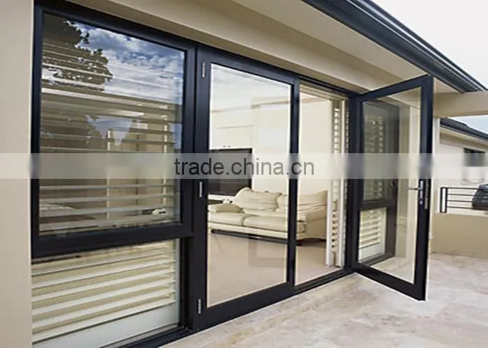 building modern aluminum profile entrance glass door