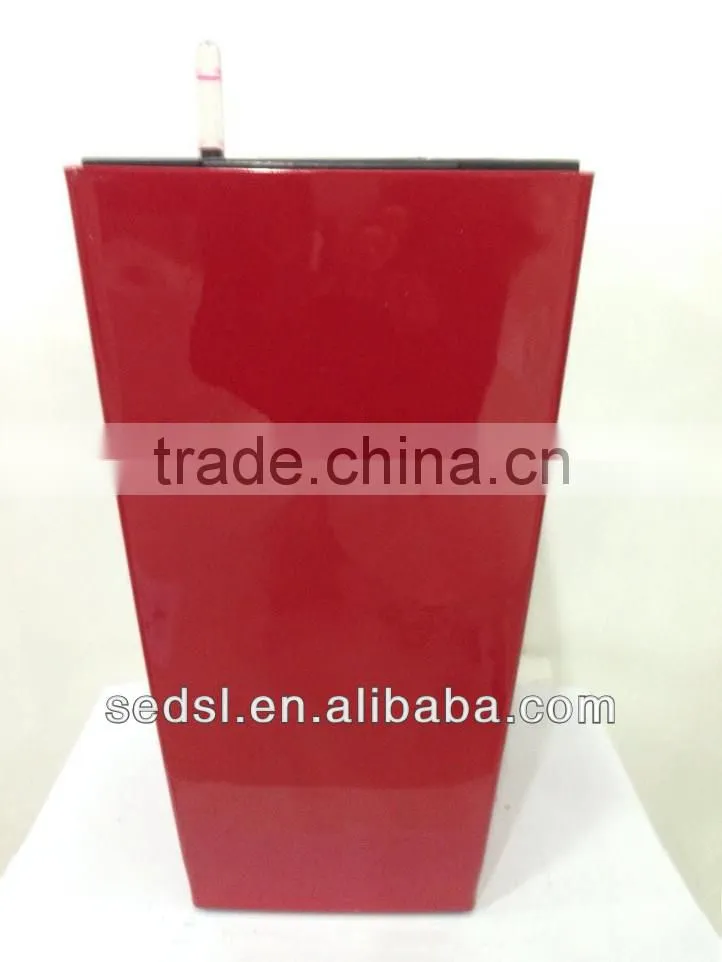 self-watering square wholesale glass flower pots