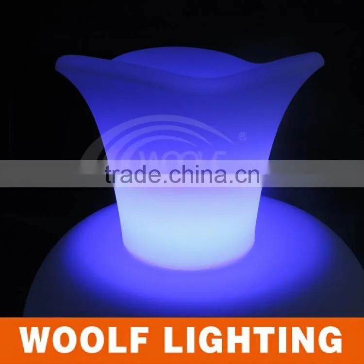 Electronic Illuminated led Flower Pots remote control led flower pot